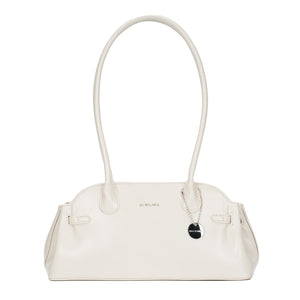 Vintage Leather Swing Shoulder Bag with Silver Charm