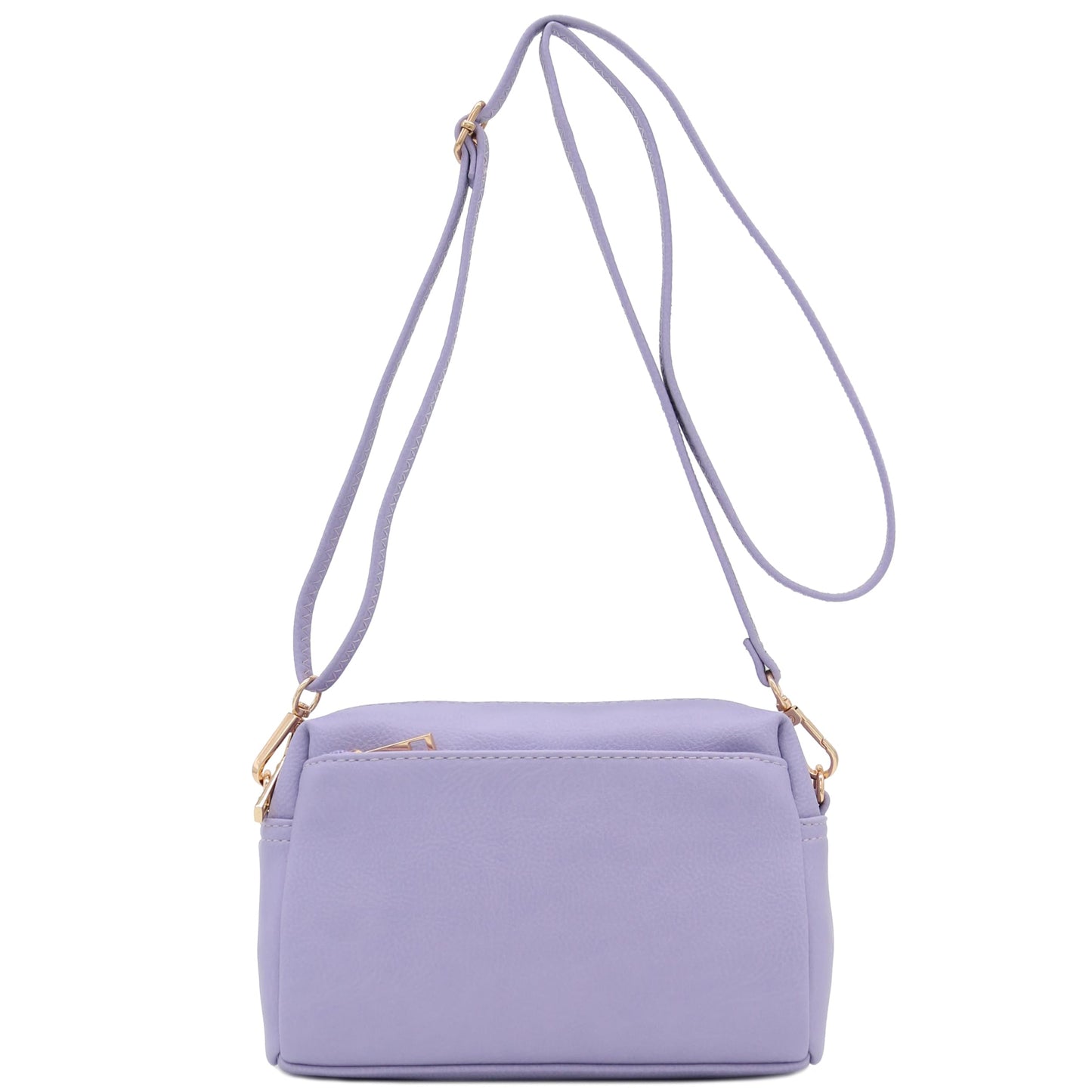 Triple Zip Small Crossbody Bag